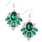 Glitzy Go-Getter - Green - Paparazzi Earring Image