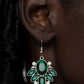 Glitzy Go-Getter - Green - Paparazzi Earring Image