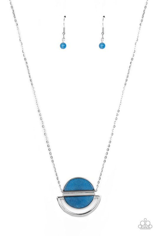 Ethereal Eclipse - Blue - Paparazzi Necklace Image