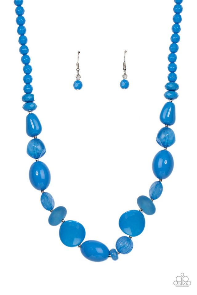 Tropical Tsunami - Blue - Paparazzi Necklace Image