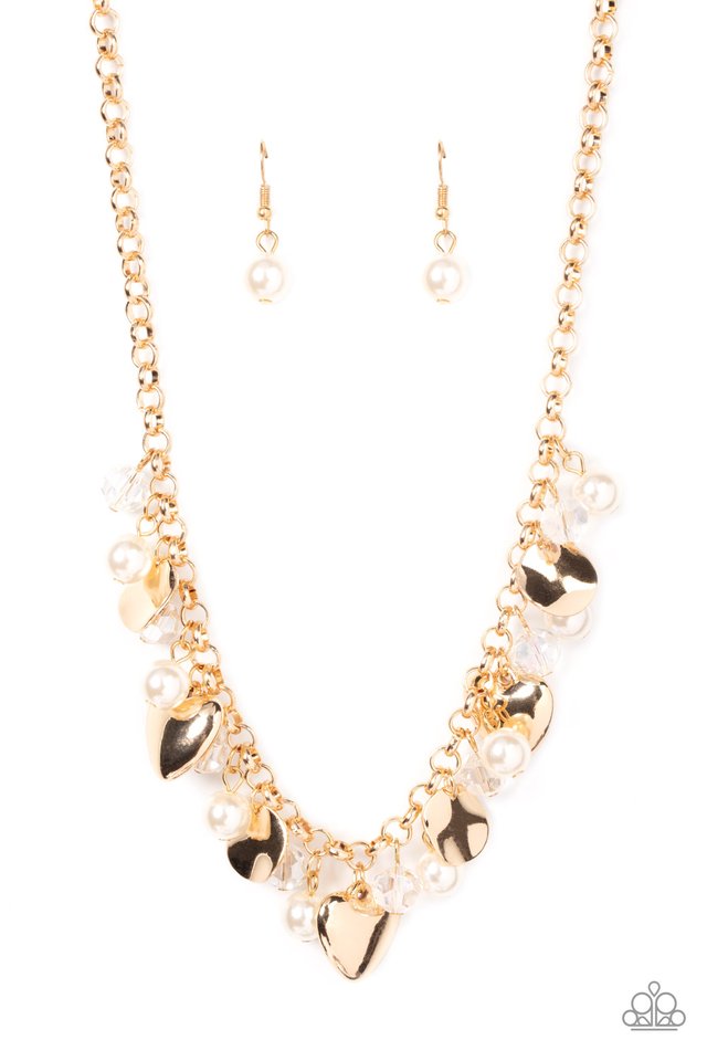 ​True Loves Trove - Gold - Paparazzi Necklace Image