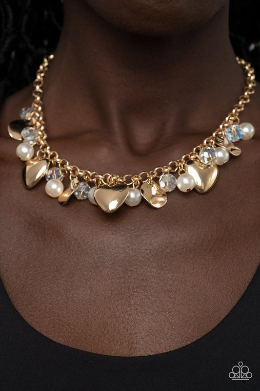 ​True Loves Trove - Gold - Paparazzi Necklace Image