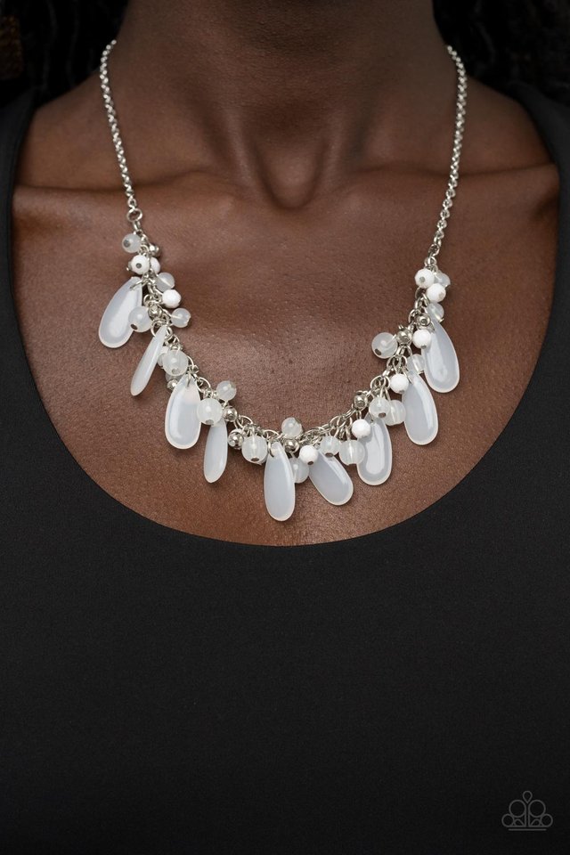 Bahama Mama Mode - White - Paparazzi Necklace Image