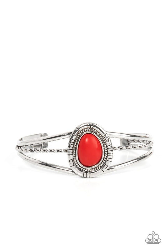 Ethereal Enthusiast - Red - Paparazzi Bracelet Image