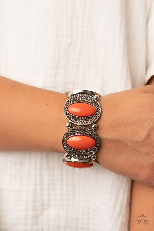 ​Eastern Escapade - Orange - Paparazzi Bracelet Image