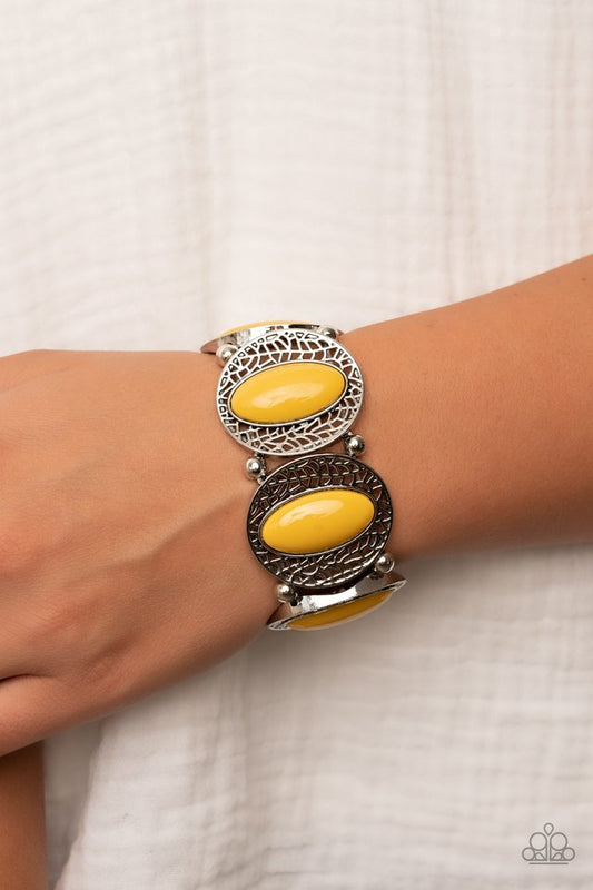 Eastern Escapade - Yellow - Paparazzi Bracelet Image