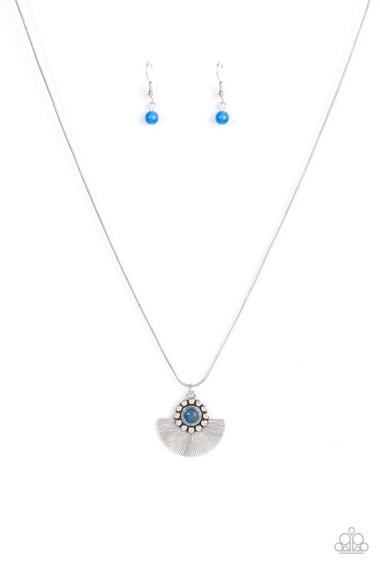 Magnificent Manifestation - Blue - Paparazzi Necklace Image