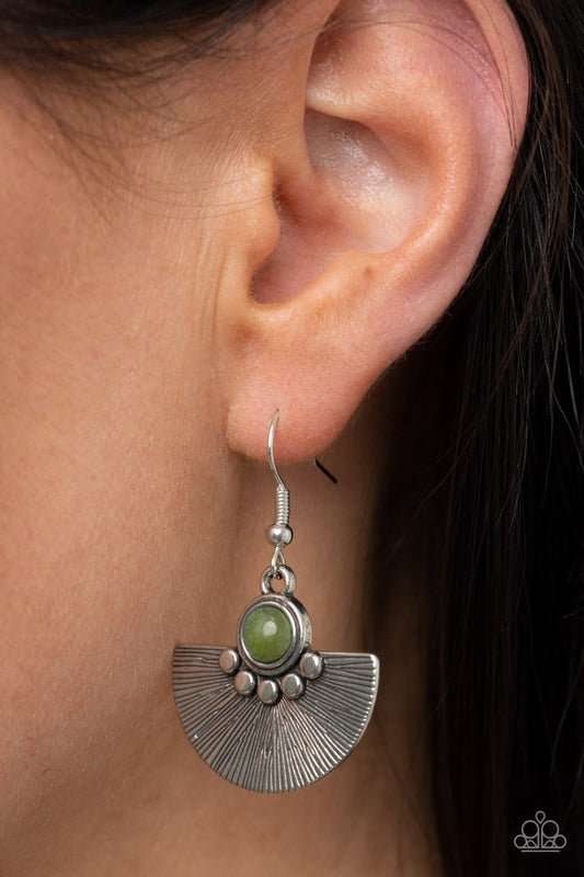 Manifesting Magic - Green - Paparazzi Earring Image
