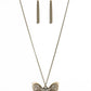 Butterfly Boutique - Brass - Paparazzi Necklace Image