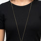 Butterfly Boutique - Brass - Paparazzi Necklace Image