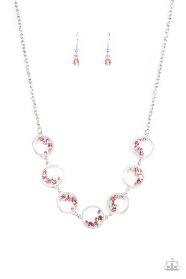 ​Blissfully Bubbly - Pink - Paparazzi Necklace Image