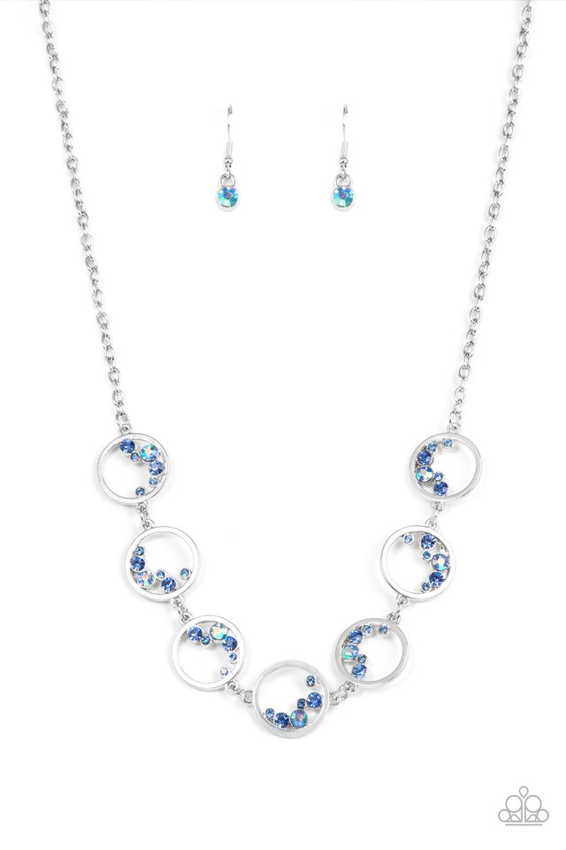 ​Blissfully Bubbly - Blue - Paparazzi Necklace Image