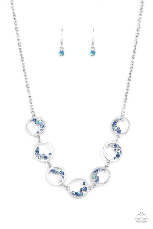 ​Blissfully Bubbly - Blue - Paparazzi Necklace Image