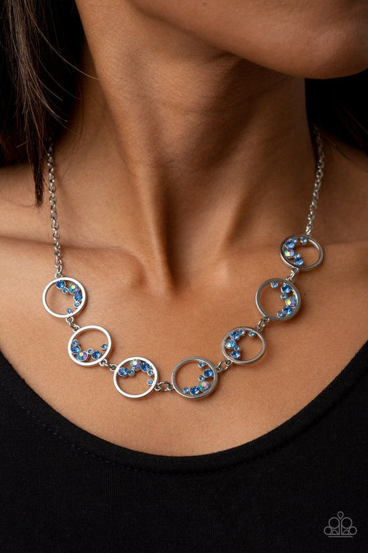 ​Blissfully Bubbly - Blue - Paparazzi Necklace Image