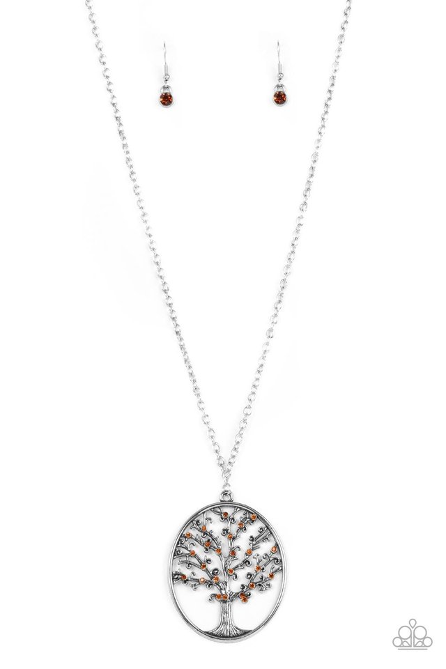 Autumn Abundance - Brown - Paparazzi Necklace Image