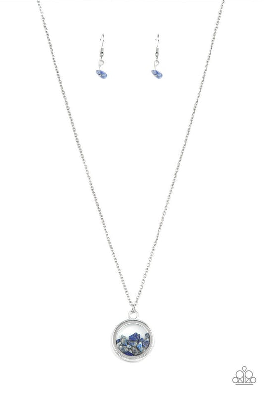 Gemstone Guru - Blue - Paparazzi Necklace Image