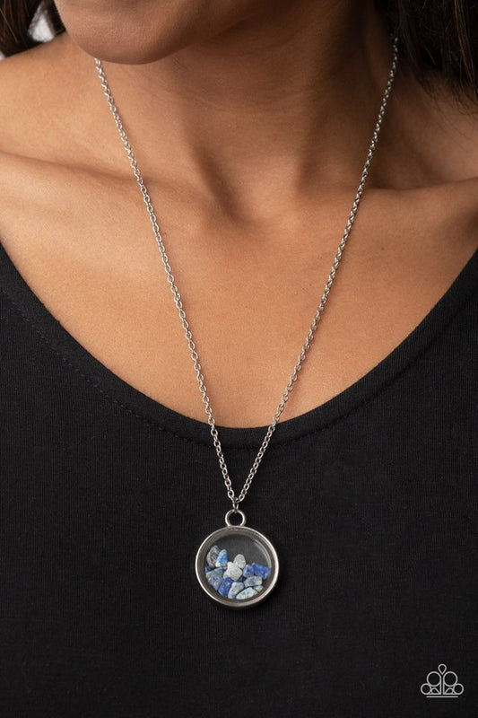 Gemstone Guru - Blue - Paparazzi Necklace Image