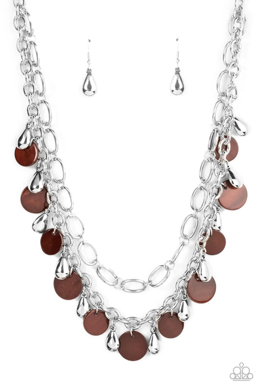 Paparazzi Necklace ~ Beachfront Fabulous - Brown