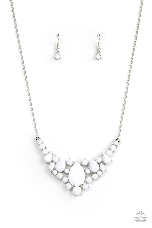 Bali Ballroom - White - Paparazzi Necklace Image