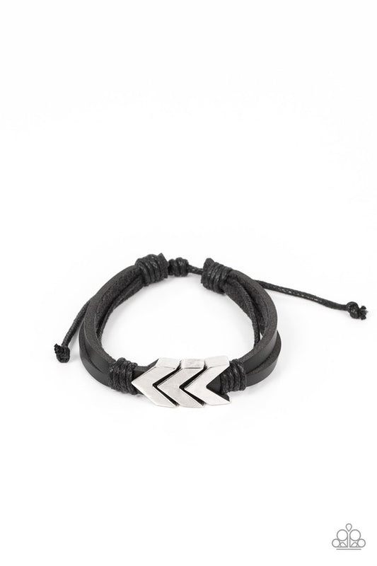 Arrow Pharaoh - Black - Paparazzi Bracelet Image