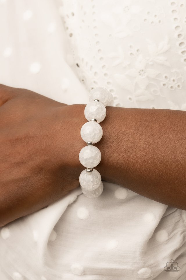 Arctic Affluence - White - Paparazzi Bracelet Image