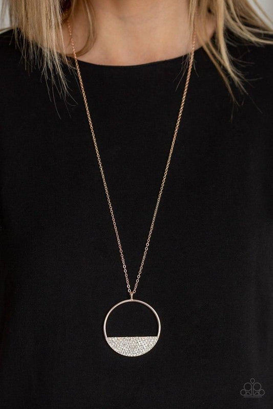 Paparazzi Necklace ~ Bet Your Bottom Dollar - Rose Gold