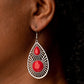 Prima Donna Diva - Red - Paparazzi Earring Image