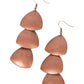 Modishly Metallic - Copper - Paparazzi Earring Image