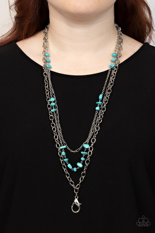 Artisanal Abundance - Blue - Paparazzi Necklace Image