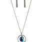 Hands-Down Dazzling - Blue - Paparazzi Necklace Image