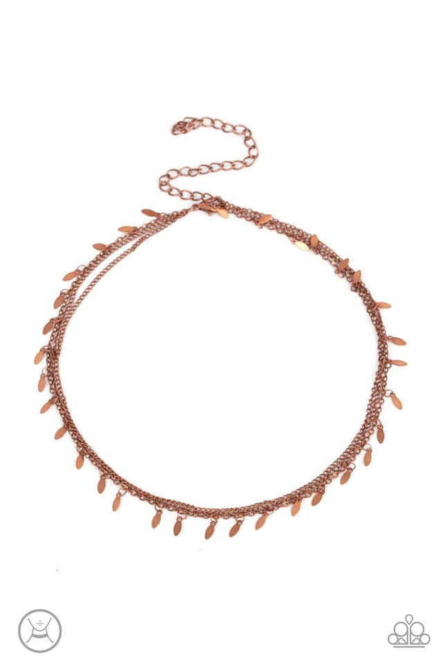 Monochromatic Magic - Copper - Paparazzi Necklace Image