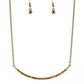 Collar Poppin Sparkle - Brass - Paparazzi Necklace Image