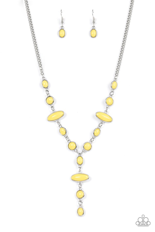 Authentically Adventurous - Yellow - Paparazzi Necklace Image