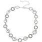 Rhinestone Rollout - White - Paparazzi Necklace Image