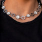 Rhinestone Rollout - White - Paparazzi Necklace Image