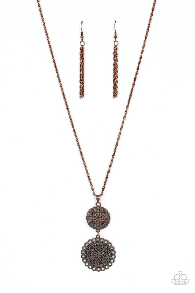 Meet Me At The Garden Gate - Copper - Paparazzi Necklace Image
