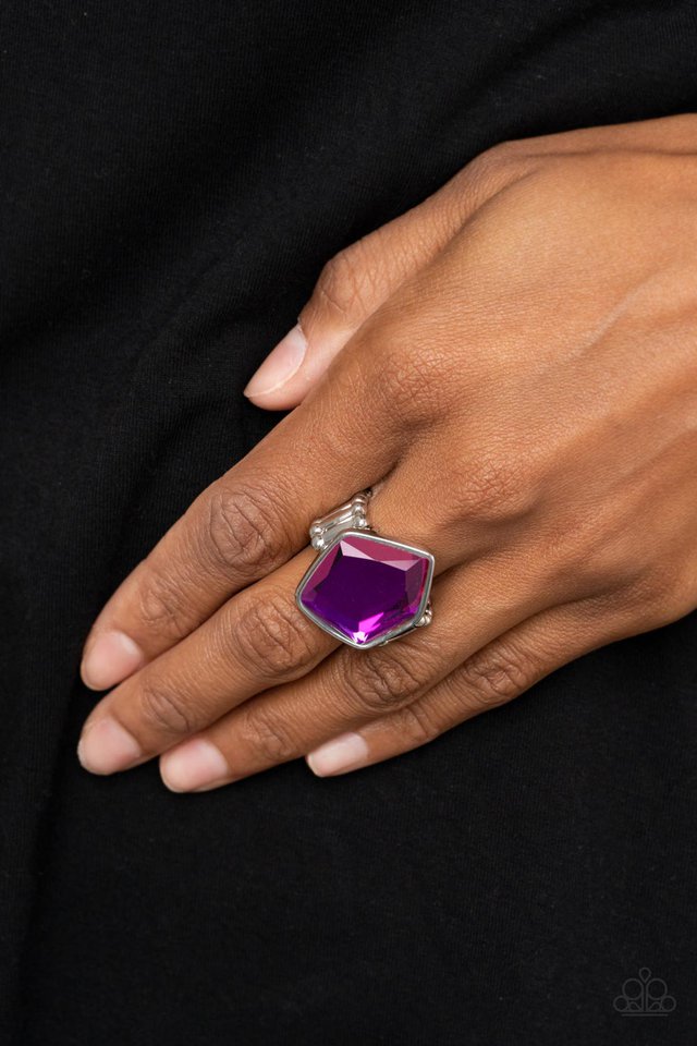 ​Abstract Escapade - Purple - Paparazzi Ring Image