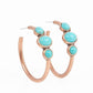 ​Dusky Charmer - Copper - Paparazzi Earring Image