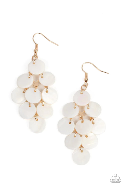 Paparazzi Earring ~ Tropical Tryst - Gold