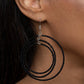 Colorfully Circulating - Black - Paparazzi Earring Image