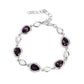 Timelessly Teary - Purple - Paparazzi Bracelet Image