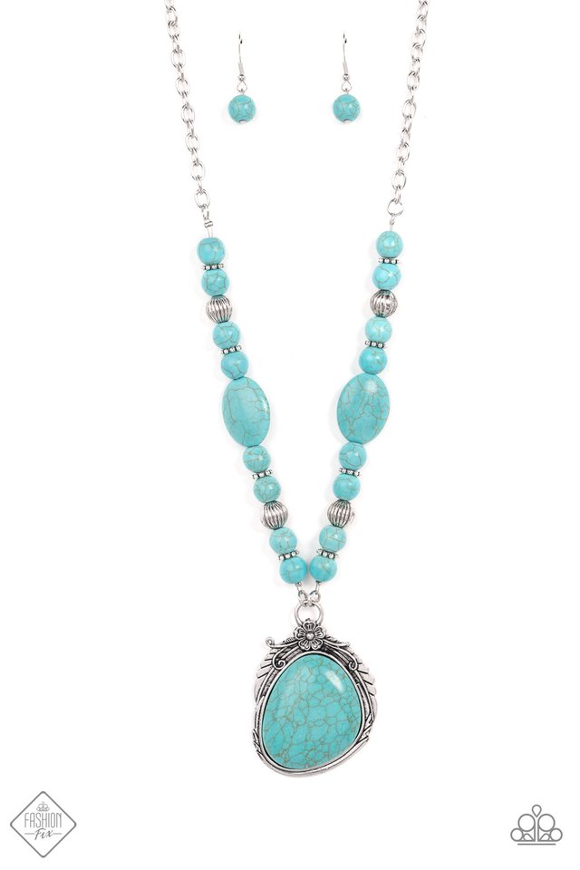 Southwest Paradise - Blue - Paparazzi Necklace Image