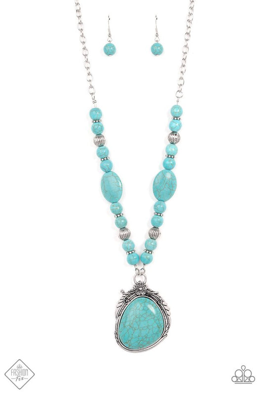 Southwest Paradise - Blue - Paparazzi Necklace Image