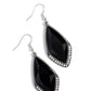 Deco Dazzle - Black - Paparazzi Earring Image