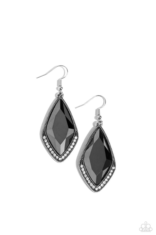Deco Dazzle - Silver - Paparazzi Earring Image