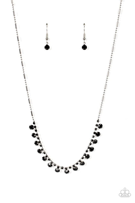 Paparazzi Necklace ~ Cue the Mic Drop - Black