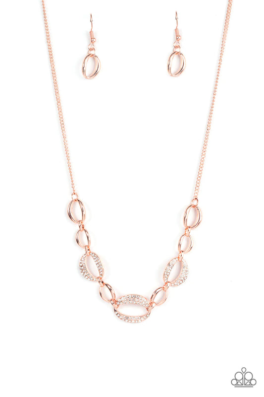 Paparazzi Necklace ~ The Only Game in Town - Rose Gold