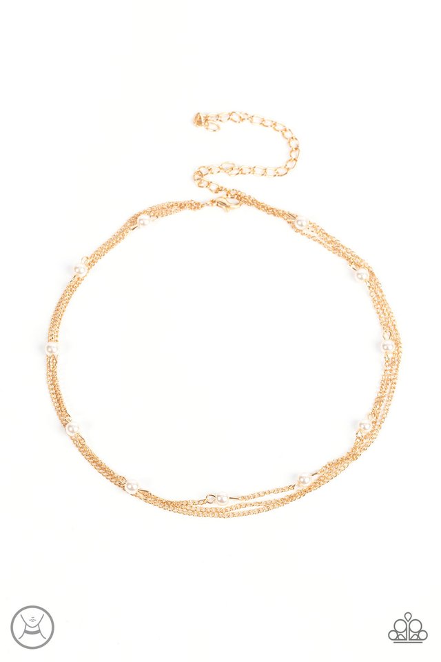 Daintily Dapper - Gold - Paparazzi Necklace Image