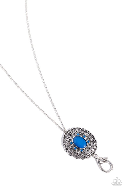 Solar Stunner - Blue - Paparazzi Necklace Image