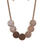 Flip a Coin - Copper - Paparazzi Necklace Image